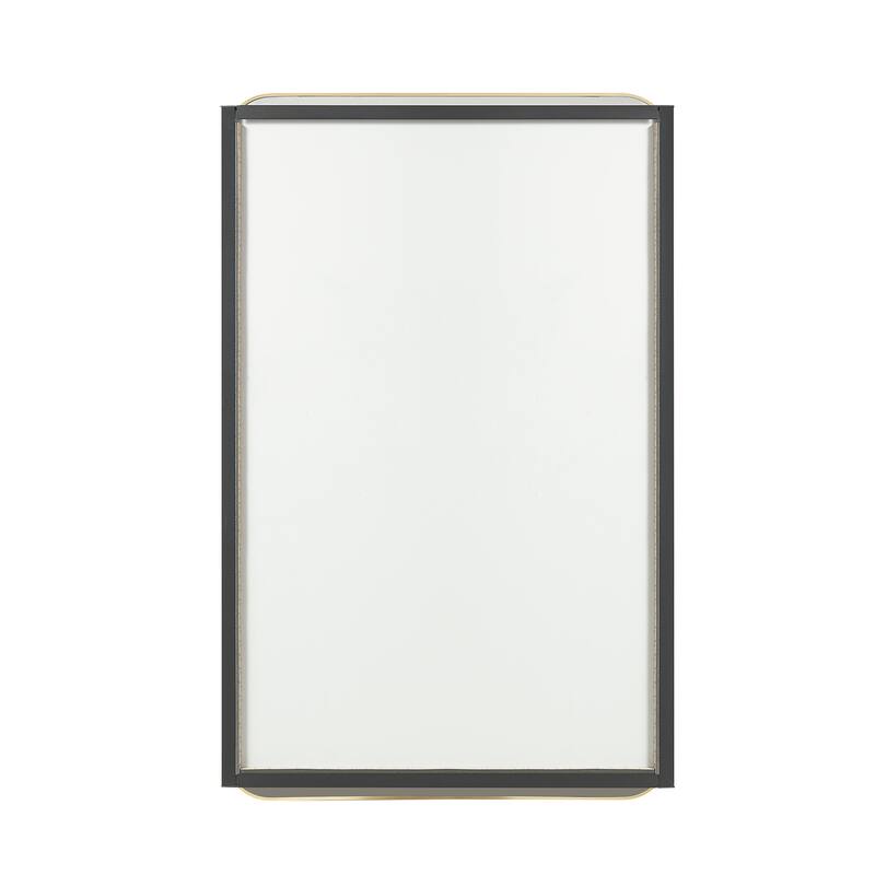 Talayuela Rectangular Aluminum Framed Medicine Cabinet with Mirror