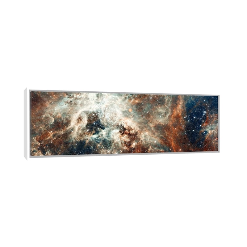 iCanvas "Stardust Flare" by NASA Framed Canvas Print - 20x60 - White