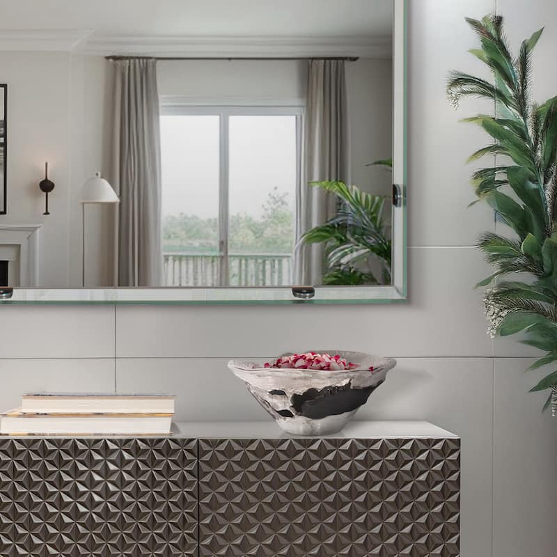 Allan Andrews Contemporary Nickel and Black Bowl, Small