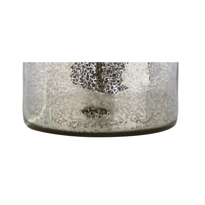 Andrews 24.5" Mercury Glass LED Table Lamp, Mercury Silver by JONATHAN Y