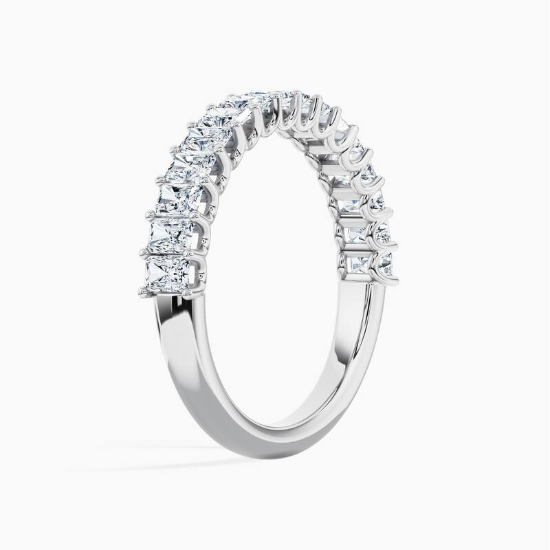 Auriya 14k Gold Radiant North-South Lab Grown Diamond Half Eternity Band 1.60 - 5.25 ct. tw. (F-G, VS)