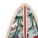 preview thumbnail 10 of 12, American Art Decor Reyn Spooner 50th State Waves Surfboard Plaque - 8" x 24" - 8" x 24" x 0.75"