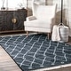 preview thumbnail 21 of 27, Nuloom Ivory Contemporary Cabin Diamond Moroccan Tassel Area Rug 4'4" x 6' - Navy - Rectangle