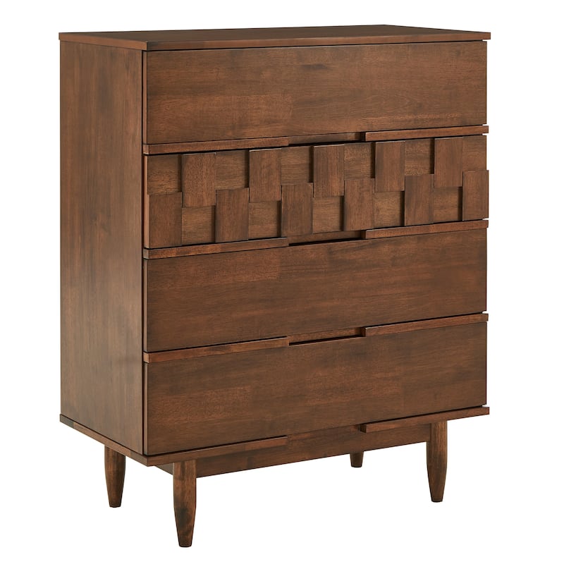 Kieran Mid-Century Wood 4-Drawer Chest by iNSPIRE Q Modern