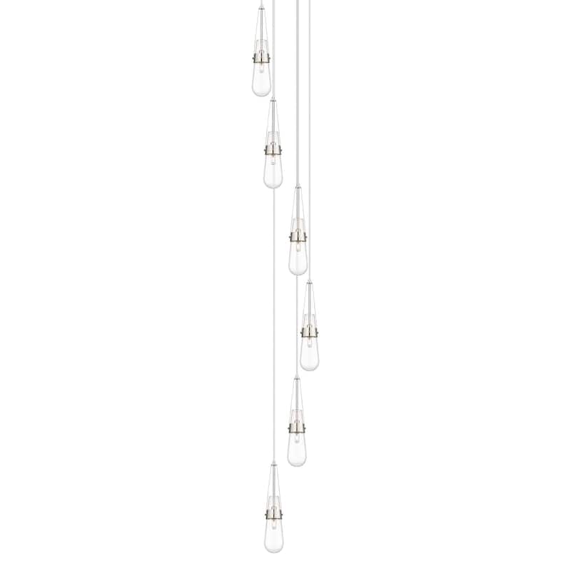 Innovations Lighting 116-452-1P-21-15 Milan Pendant Milan 6 Light 15" - Polished Nickel / Clear