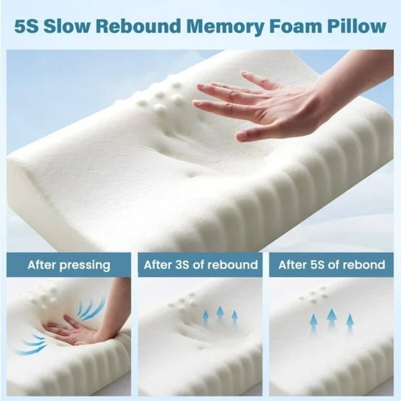 2-Pack Memory Foam Pillow, Cooling & Soft