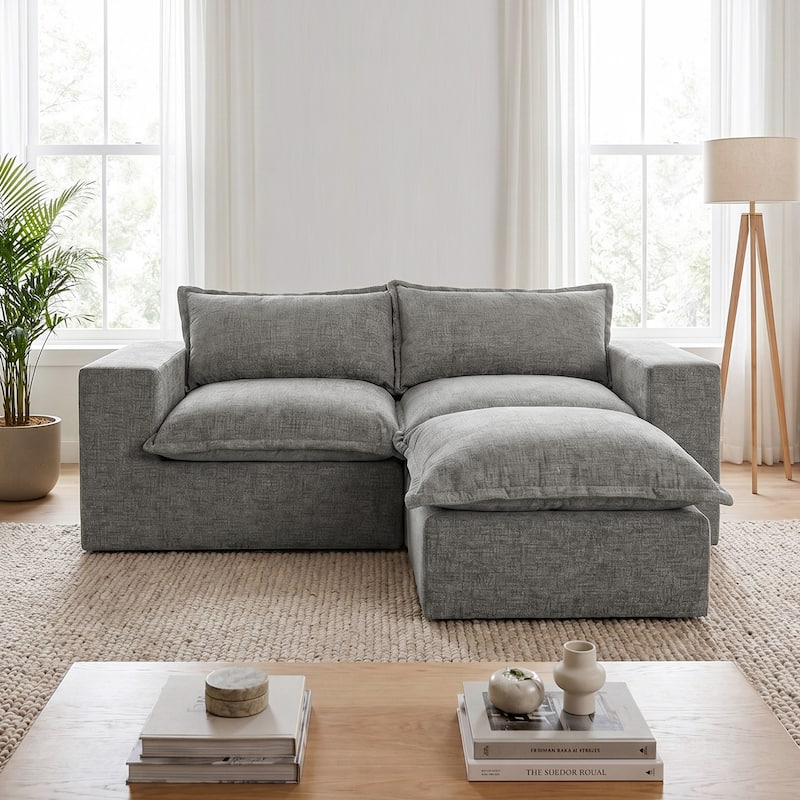 Comfy Cloud Couch Plush Modular Sectional Sofa For Living Room