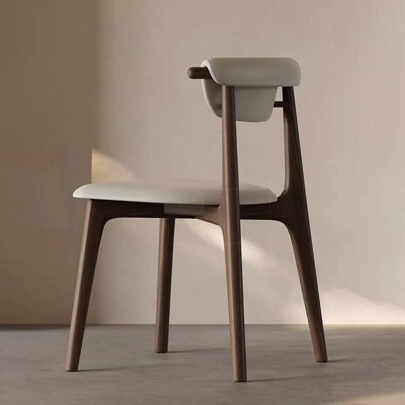 71" Modern Rectangular Dining Table with Stone Table-top, Wood Legs