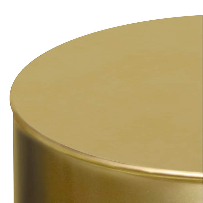 WYNDENHALL Lance Industrial 16 inch Wide Metal Cylinder Accent Table, Fully Assembled - 16"D x 16" W x 20.5" H