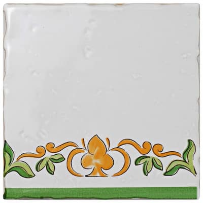 Merola Tile Novecento Tira Paterna 5.13" x 5.13" Ceramic Wall Tile