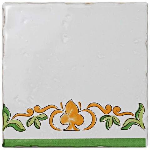 Merola Tile 5.125x5.125-inch Nove Tira Paterna Deco Ceramic Wall Tile (30 tiles)