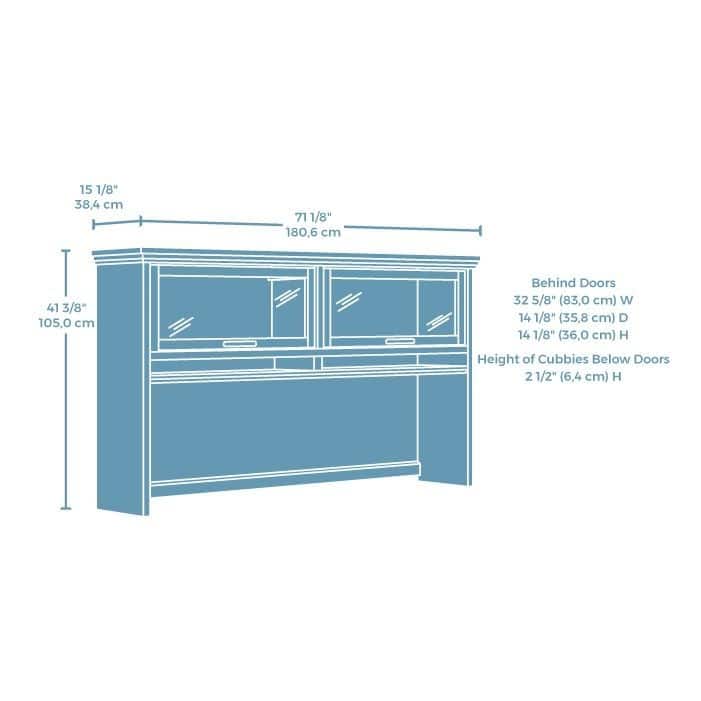 Mason Peak 72" Desk Hutch Pmo
