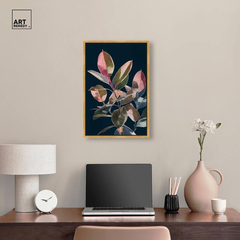 Fuchsia Frond I Canvas by Art Remedy