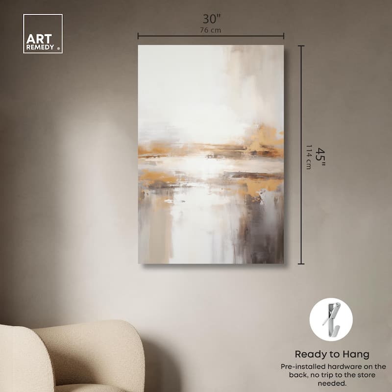 Glistening Stillness I Canvas by Art Remedy, Gallery Wrapped