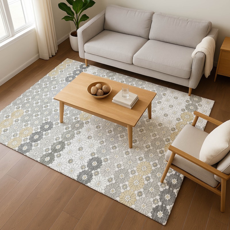 Premium Washable Super Soft Whimsy Mosaic Mayfield Rug