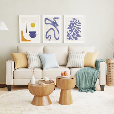 Modern 3 Seat Sofa With Storage For Living Room