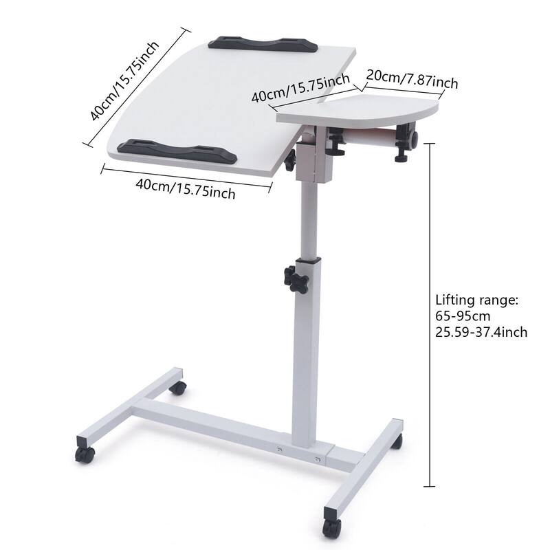 Adjustable-Height Rolling Laptop Desks Computer Stand - On Sale - Bed ...