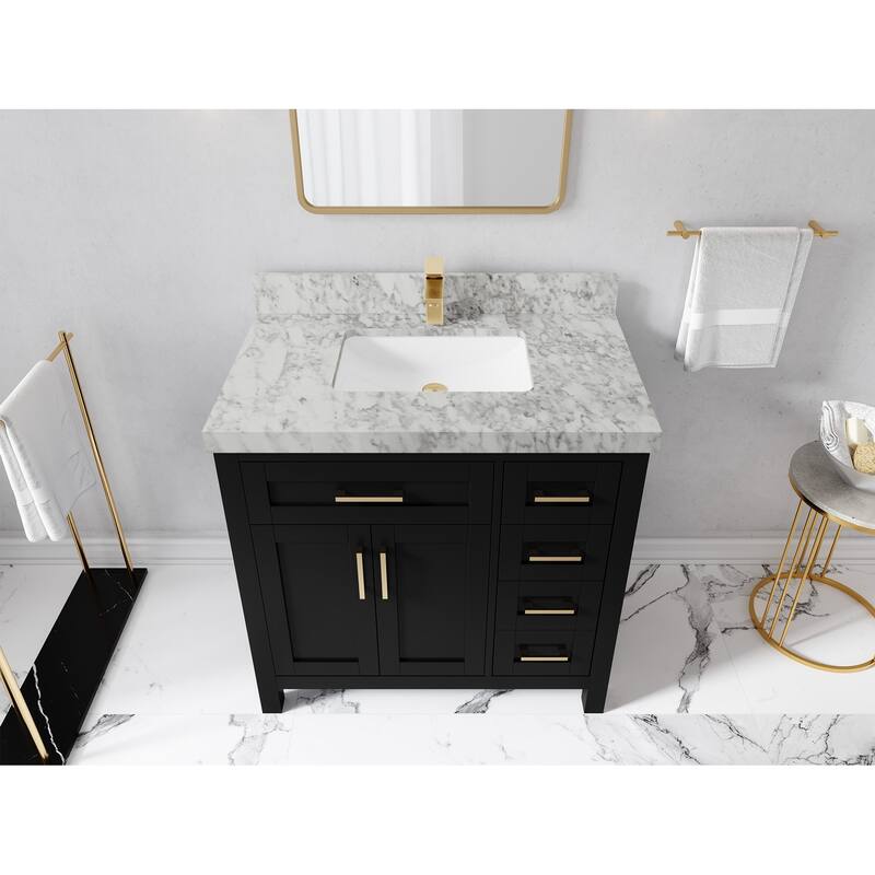 Willow Collections 36 in. W x 22 in. D Cambridge Single Sink Bathroom Vanity Center with Countertop