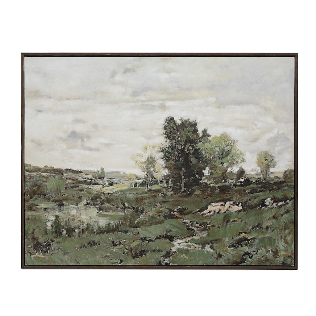 Nature 40" H x 50" W Canvas Art, Green