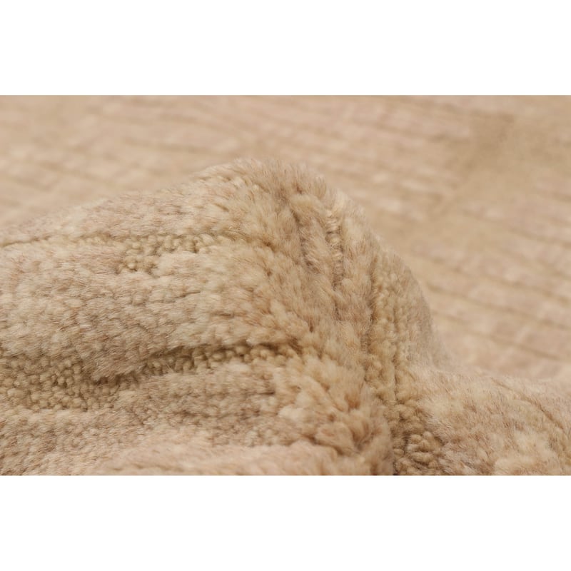 ECARPETGALLERY Hand-knotted Tangier Beige Wool Rug - 8'1 x 9'10