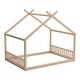 preview thumbnail 11 of 14, Kids' House Bed Frame with Wooden Fence by Harper & Bright Designs