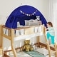 preview thumbnail 16 of 28, Gymax Twin Full Size Bed Tent w/2 Windows Flags for Boys & Girls Aged