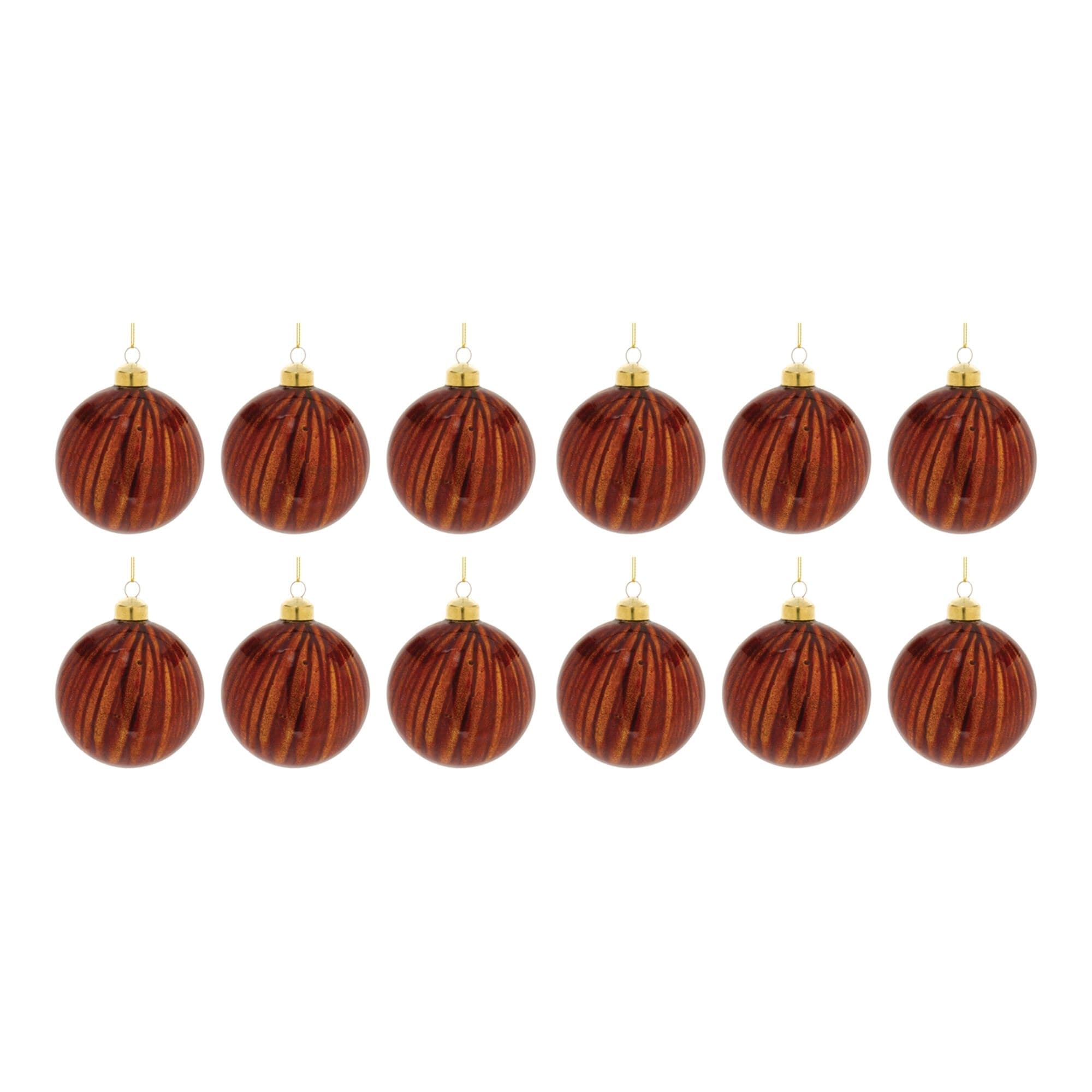 Root Beer Glass Christmas Ball Ornaments - 4" (101mm) - Brown -12ct