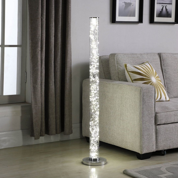 Chrome spiral floor lamp outlet
