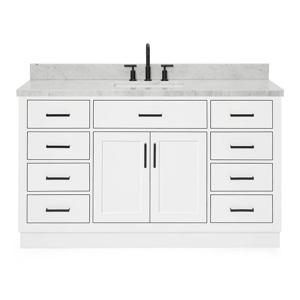 Ariel T061SCWRVO Hepburn 61" Free Standing Single Basin Vanity Set
