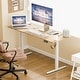 preview thumbnail 62 of 84, Electric Standing Desk, Height Adjustable Desk with LED Display 63*24 - Walnut/White