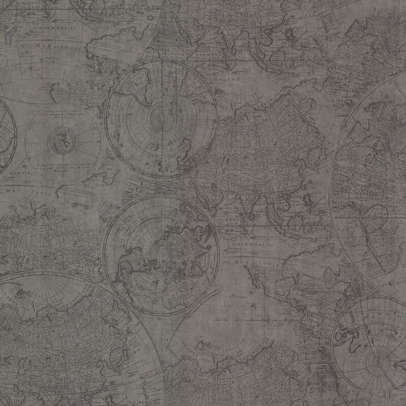 Cartography Pewter Vintage World Map Wallpaper 20 5in X 396in X 0 025in On Sale Overstock 33603195 Wainscotting is any wall covering that extends only part way up the wall. overstock com
