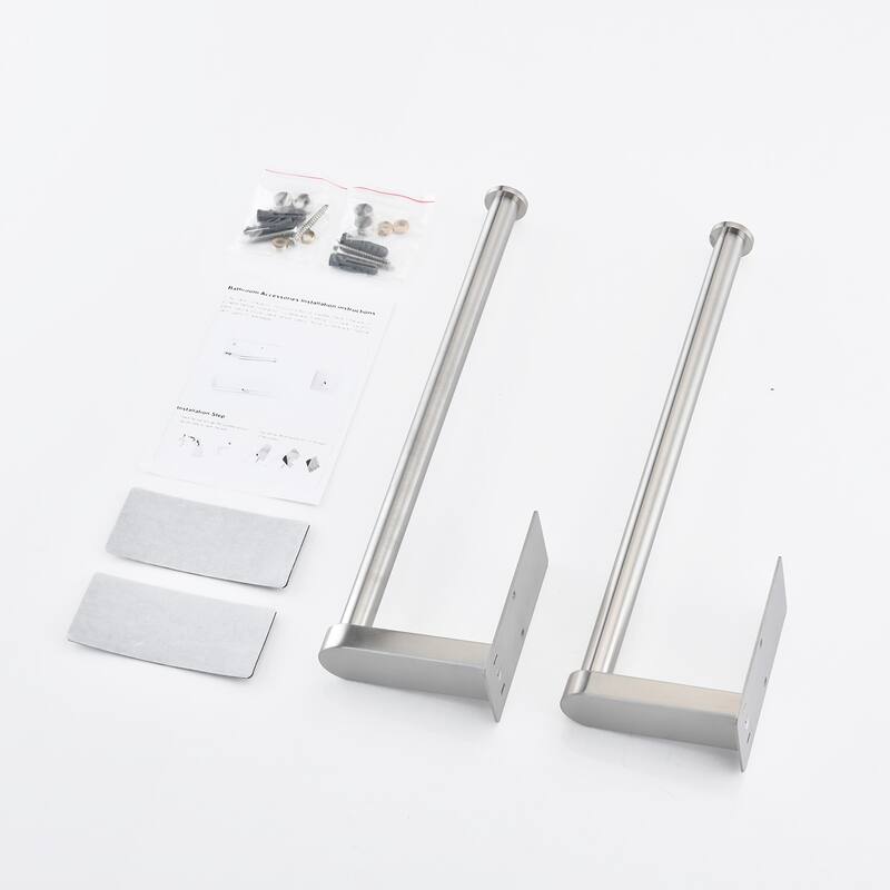 2-Piece Under Cabinet Wall-Mount Paper Towel Holder