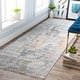 preview thumbnail 10 of 12, Artistic Weavers Baldwin Contemporary Abstract Area Rug 3' 3" x 8' - Peach