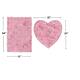 Home Weavers Bellflower Collection Absorbent Cotton 2 Piece Set Machine Washable Bath Rug