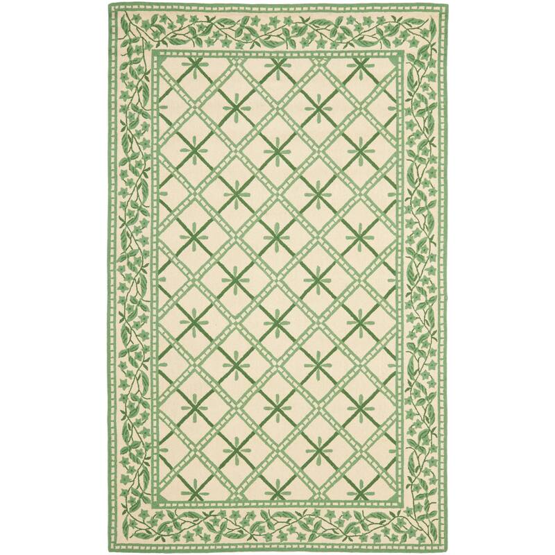 SAFAVIEH Handmade Chelsea Pinwheel French Country Wool Rug