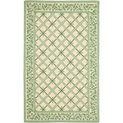 SAFAVIEH Handmade Chelsea Pinwheel French Country Wool Rug