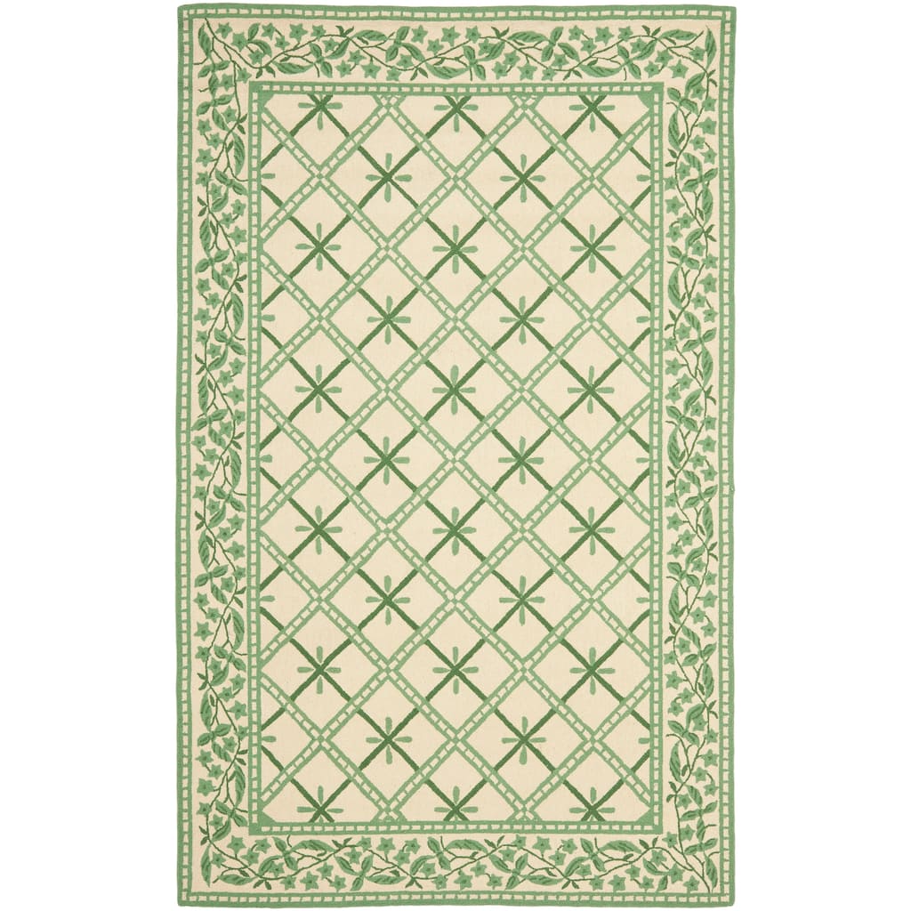 SAFAVIEH Handmade Chelsea Pinwheel French Country Wool Rug
