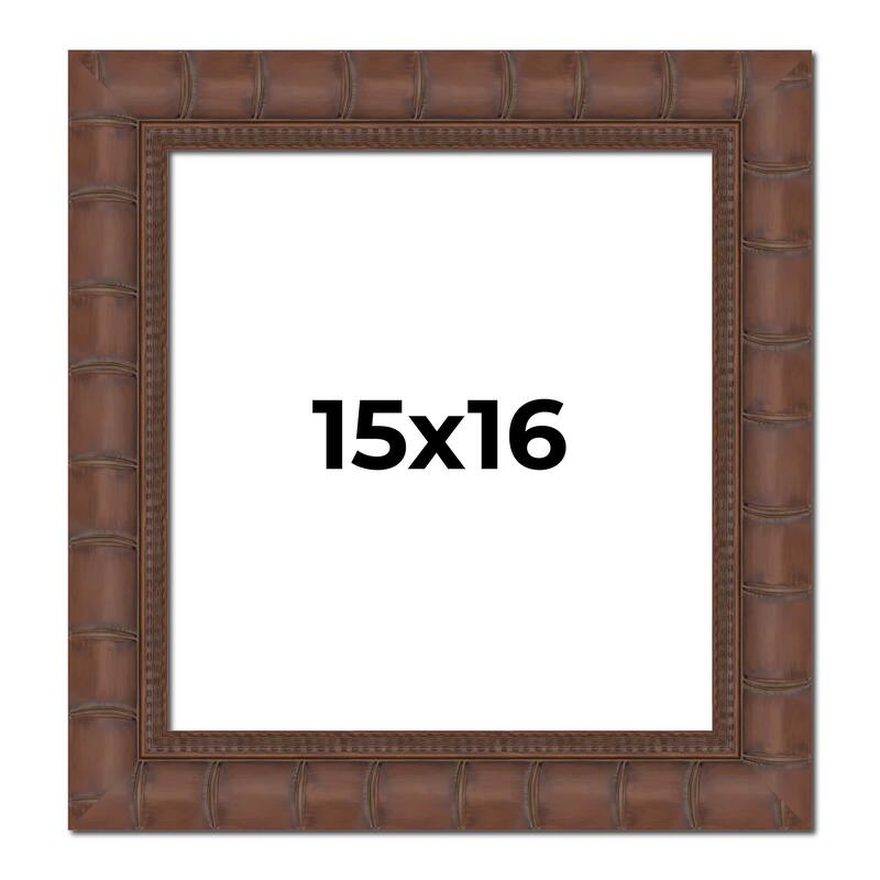 15x16 Frame Pewter Solid Wood Picture Frame Width 1.625 Inches | Interior Frame Depth 0.6875 Inches