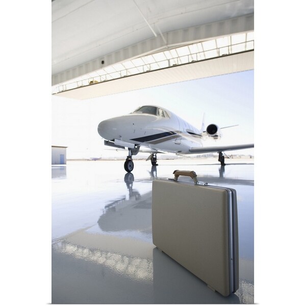 "Briefcase left in hangar near the jet" Poster Print