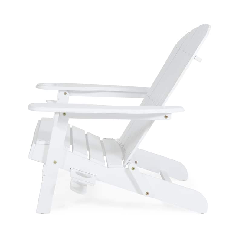 Bellwood Outdoor Acacia Wood Folding Adirondack Chairs (Set of 2) by Christopher Knight Home