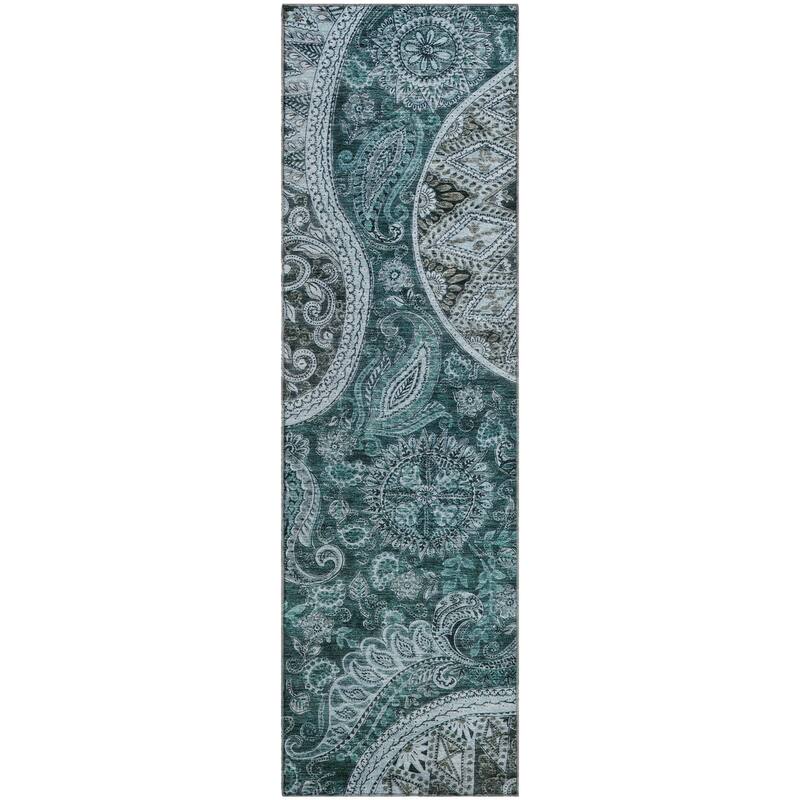Premium Washable Super Soft Modern Paisley Mayfield Rug