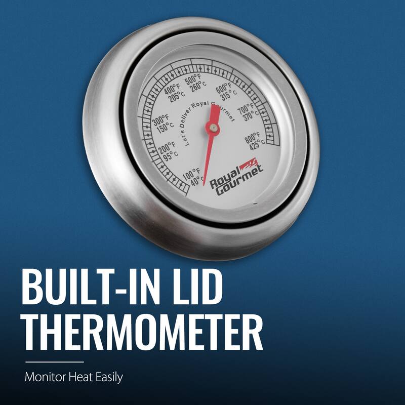 Royal Gourmet 6-Burner Gas Grill with Sear Burner and Side Burner - Blue