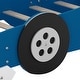 preview thumbnail 11 of 82, Twin/Full Race Car Bed with Wheels & Safety Rails - Pine Wood Frame