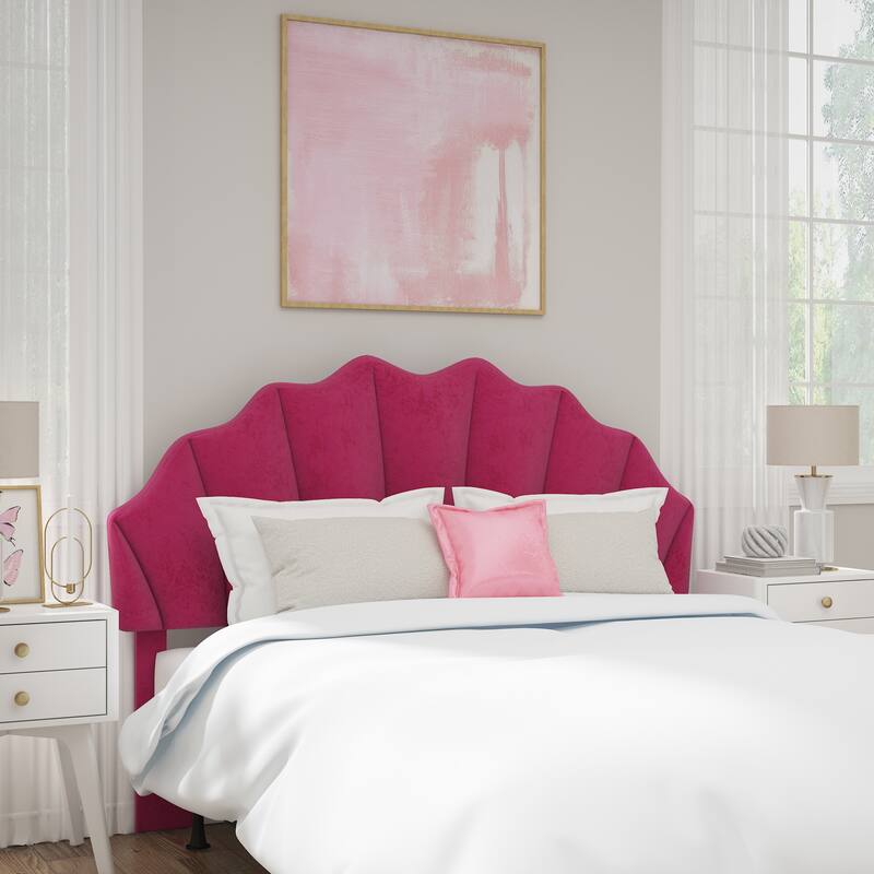 Living Essentials by Hillsdale Elina Upholstered Twin Headboard, Pink