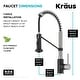preview thumbnail 10 of 158, Kraus Bolden 2-Function 1-Handle Commercial Pulldown Kitchen Faucet