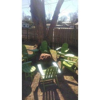 POLYWOOD® Vineyard 3-Piece Outdoor Adirondack Chair Set with Table