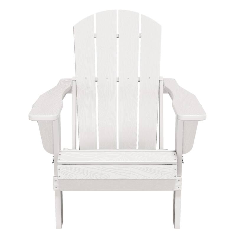 Foldable HDPE Adirondack Chair with Dual Cup Holders