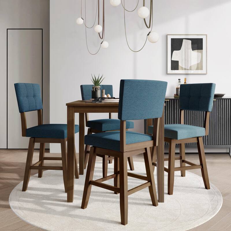 CraftPorch Modern Swivel Counter Dining Set