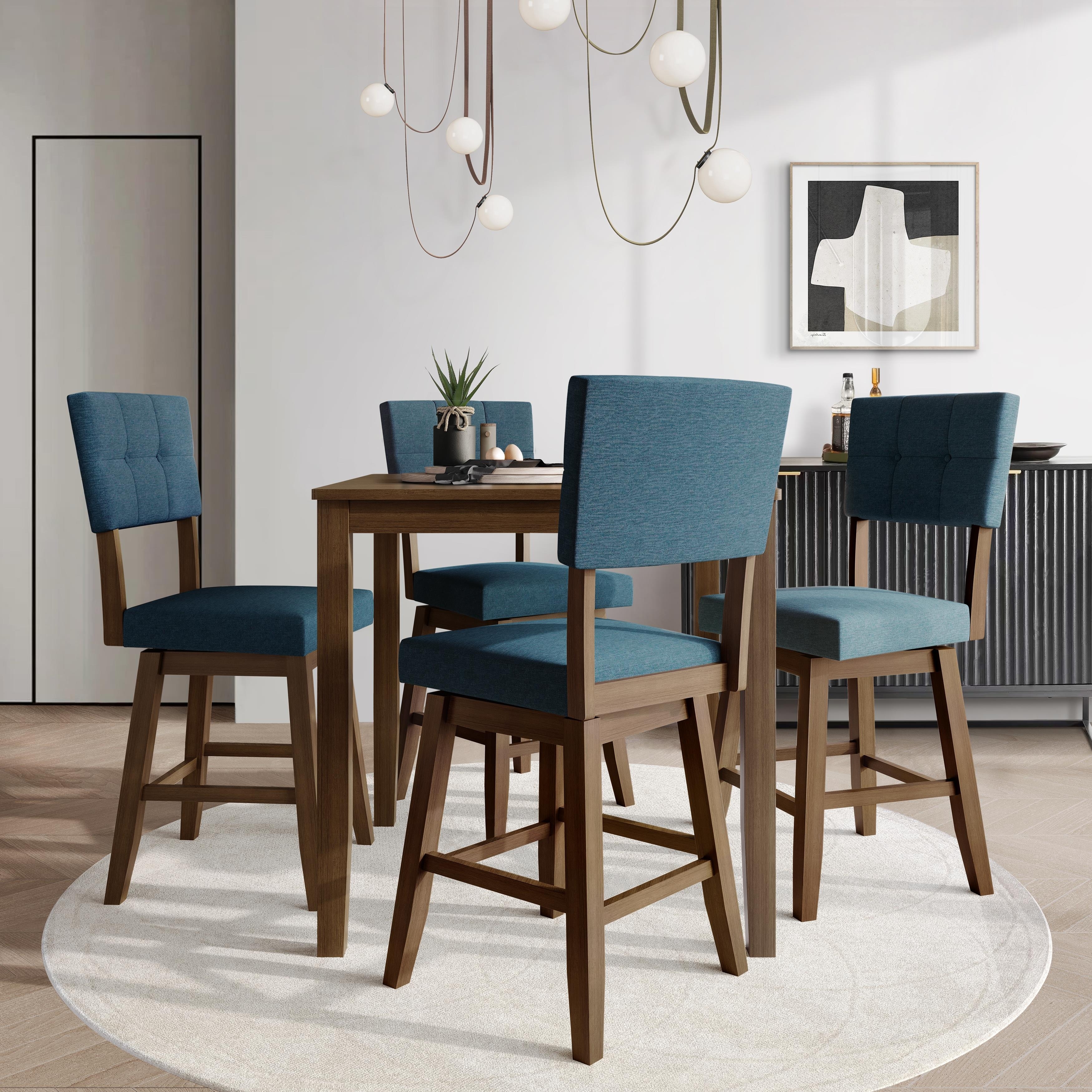 CraftPorch Modern Swivel Counter Dining Set
