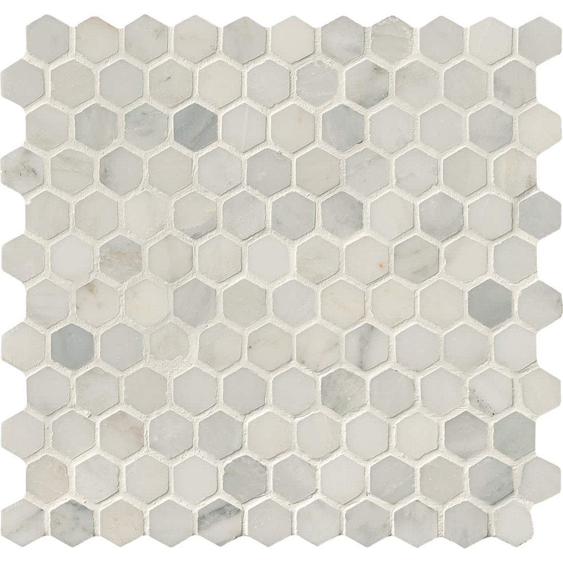 Ackland AKM-S-1X1HXH-CA 12" x 12" Marble Geometric Floor and Wall - Castella Cambria